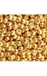 Miyuki rocailles Perlen 8/0 - Galvanized yellow gold 8-1053